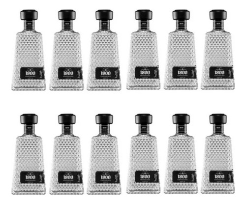 Pack De 12 Tequila 1800 Añejo Cristalino 700ml