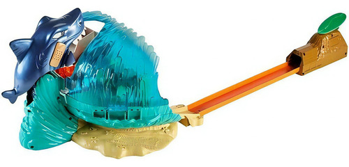 Hot Wheels Pista City Beach Batalha com Tiburon Mattel