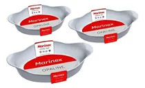 Comprar Set 3 Fuentes Asaderas Para Horno Ovaladas Opaline Marinex