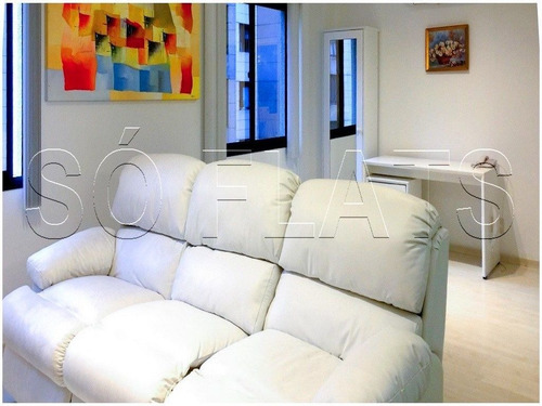 Flat Em Moema, Muito Bem Localizado, A Poucos Metros Da Av. Ibirapuera, Mobiliado - Sf33280