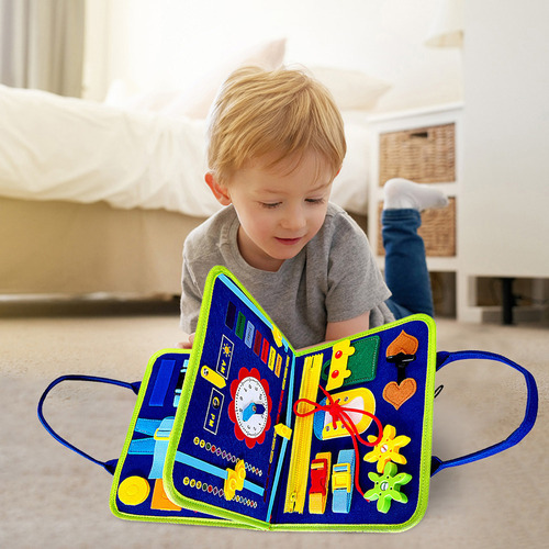 Juego De Juguetes Sensoriales Busy Board Para Niños Autistas