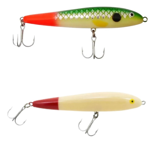 Kit 2 Isca T20 Jumpin Minnow Cor Arari,red Tail. Orig Rebel