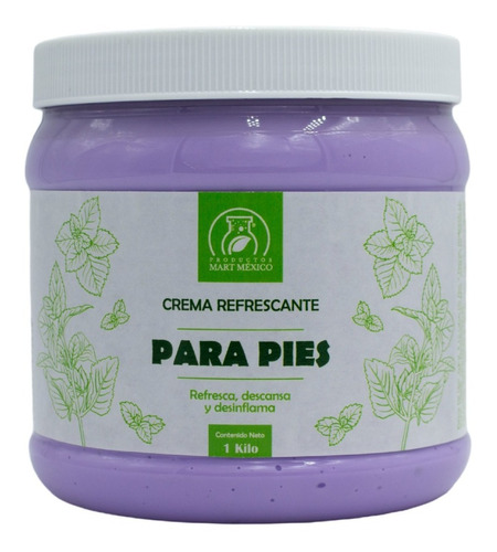 Crema Refrescante Para Pies (1 Kilo)