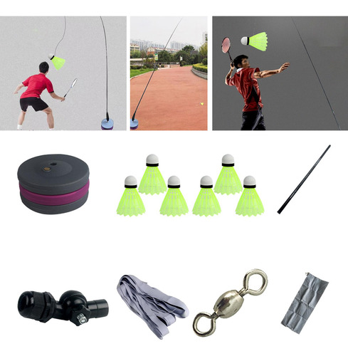 Kit De Entrenamiento De Bádminton Sole Practice 4m 6 Bolas