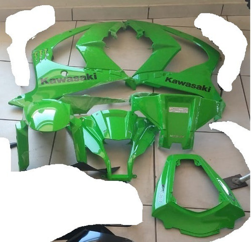 Imagem 1 de 6 de Kit Carenagem Kawasaki Zx10r Verde Original