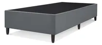 Comprar Base Cama Box Cinza Solteiro Camurça Resistente 188x88cm