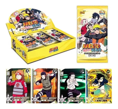 Display 36 Sobres Naruto Shippuden V4 Cartas Coleccionables