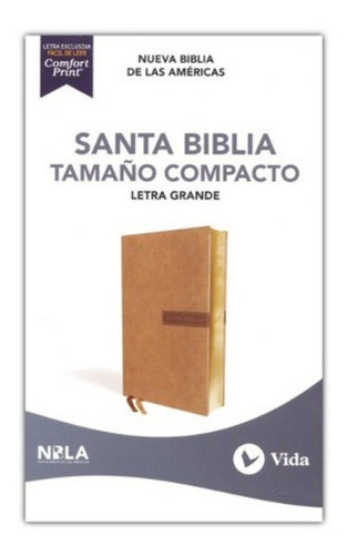 Santa Biblia Nbla - Compacto - Letra Grande - Beige
