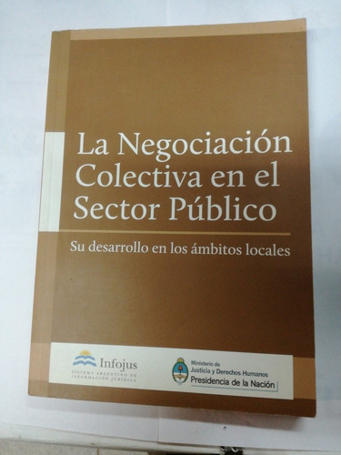 Libro La Negociación Colectiva En El Sector Público