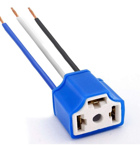 Socate H4, Conector De 3 Patas Para Bombillo H4, (ceramica)