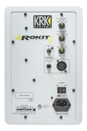 Monitores De Estudio Krk Rp6 Rokit G3 Blanco (par)