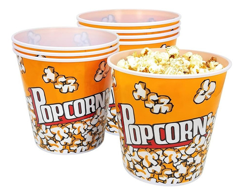 Set 2 Vasos Balde De Cabritas O Popcorn 85 Oz 19x15