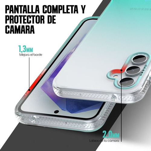 Funda Para Celular Rainbow A034 Varios Modelos Y Colores Fucsia A15
