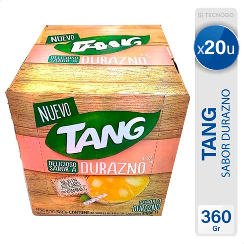 Jugo Tang Durazno En Polvo Bajo En Azúcares X20 U