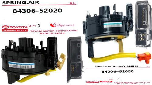 Cable Cinta Espiral Airbag Corolla New Sensation 1.8 1.6 Lts