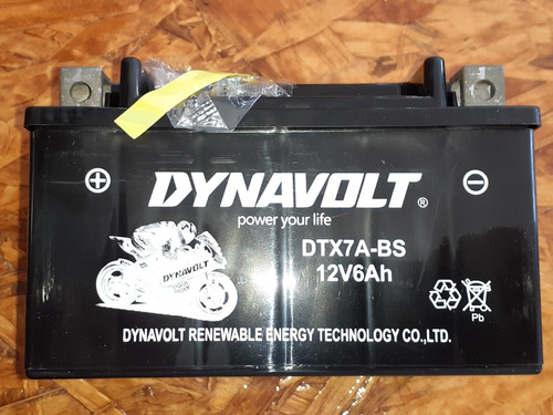 Bateria Moto Dynavolt 12v6ah