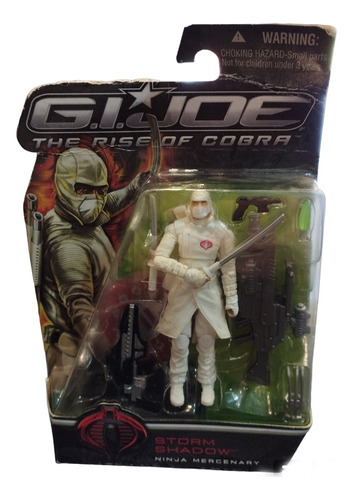 Muñeco Gijoe Ninja Blanco Storm Shadow Multiarticulad Hasbro