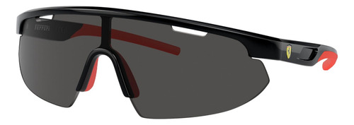 Gafas De Sol Scuderia Ferrari Fz6004 Xl, Color Negro Con Marco De Inyectado Color Negro Estandar - Fz6004