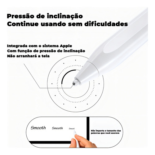 Caneta Ativa Com Bateria Compatível Com iPad Preto Joyroom