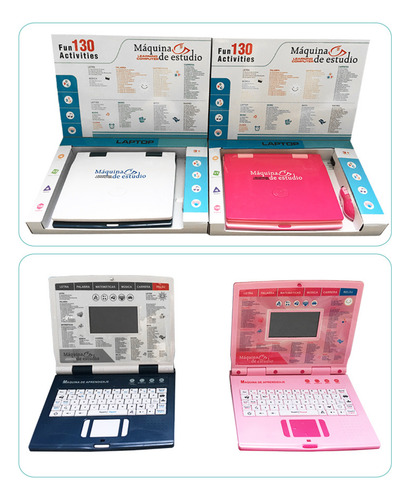 Mini Laptop Interactiva Educativa Español/inglés Niños