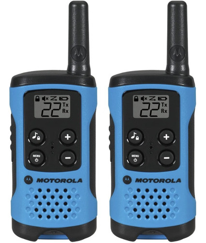 Radio Walkie Talkie - Motorola T100 - X2 Und - Azul