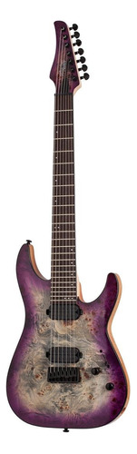 Guitarra eléctrica Schecter C-7 Pro de caoba aurora burst con diapasón de wengué