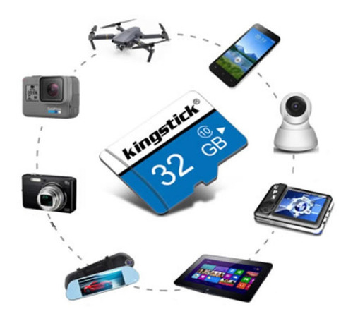 Memória Micro Sd Kingstick 32gb Classe 10 Alta Velocidade
