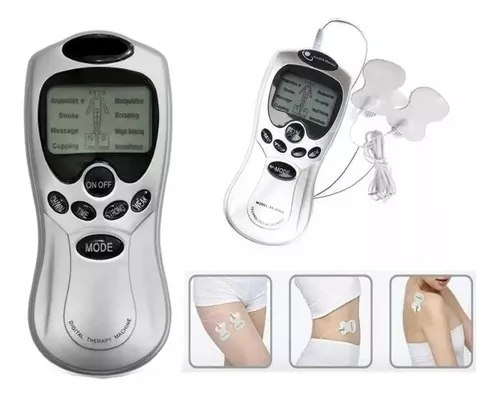 Electroestimulador Muscular Tens 4 Pads Electroterapia –