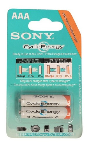 Pila Aaa  Bateria Recargable Sony Blister De 2 De 4300 Mah