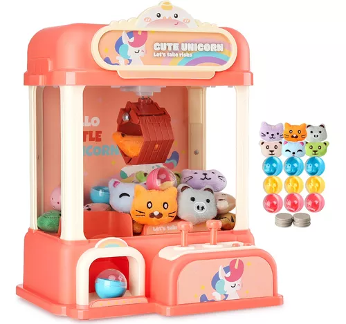 Mini máquina de garras para niños, regalos de unicornios para niñas, juego  electrónico de arcade, juguete de interior para cosas pequeñas, cosas