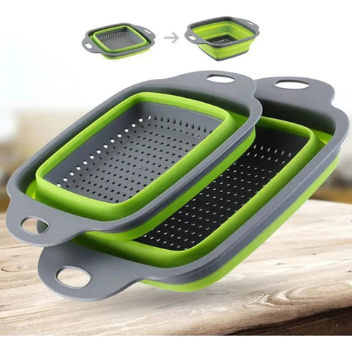 Ba Colador Plegable Para Lavar Frutas Y Verduras