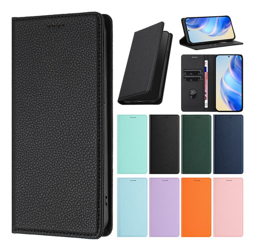 Funda Tipo Cartera De Piel Para La Serie Xiaomi 14, Ranuras Para Tarjetas, Cierre Magnético, Estilo Empresarial