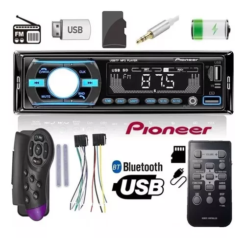 Reproductor Pioneer Bluetooth De Carro Mp3 Usb Radio Control