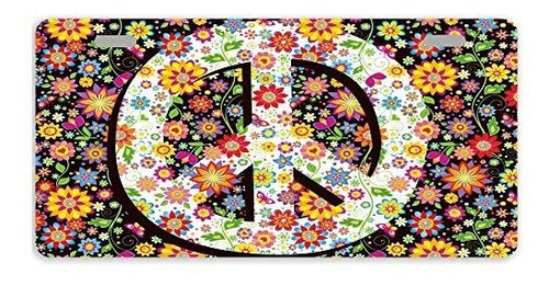 Brand: Artsbaba License P Plate Flowers Print