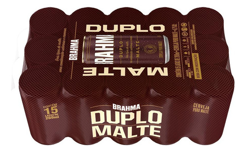 Cerveja Brahma Duplo Malte 269ml - Pack Com 15 Unidades