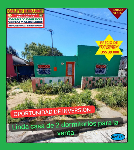 Ref 730) **  V - Oportunidad De Inversión Linda Casa De 2 Dormitorios Para La Venta En San José