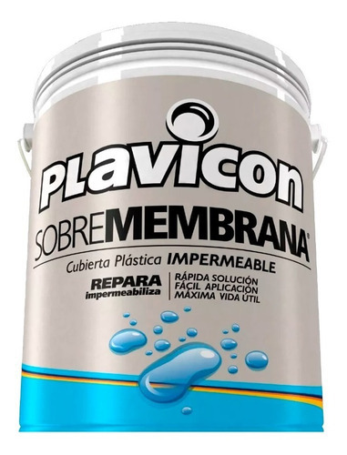 Plavicon Sobremembrana Impermeabilizante Para Techos 20k Color Blanco