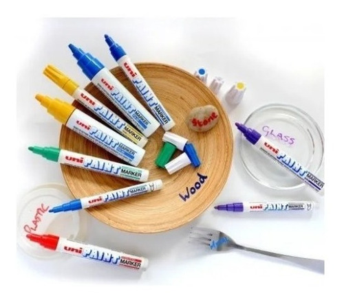 Marcador Uni Paint Px-20 Trazo 2,2-2,8 Mm Color Blanco