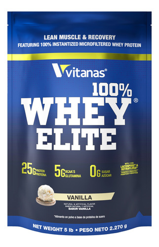 100% Whey Elite - 5 Libras - Músculo, Definición, Proteína