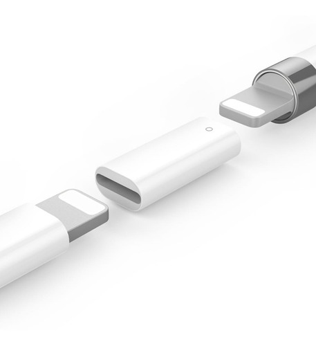 Imagen 3 de 9 de Combo Punta, Tapa Y Adaptador De Carga Para Apple Pencil 1.ª