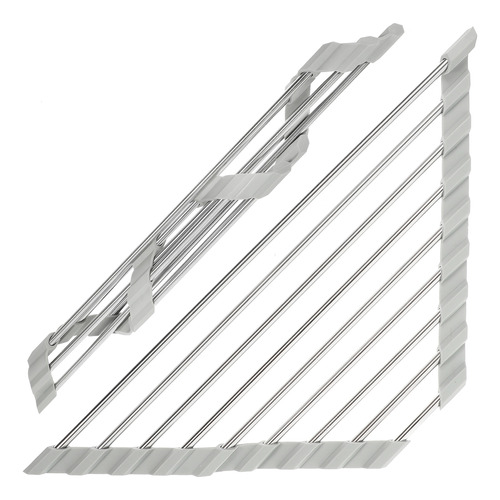 Soporte Triangular Plegable Para Fregadero De Acero Inoxidab