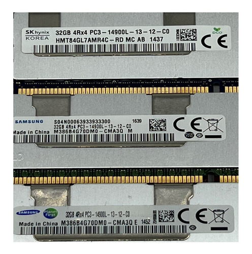 Memoria Ram 32gb Pc3-14900l Ecc/reg Servidor Proliant 4rx4 (Reacondicionado)