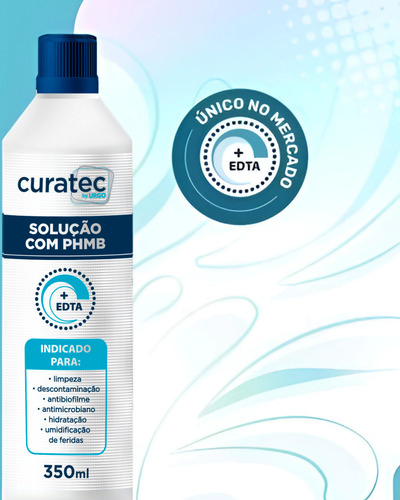 Curatec Solução Com Phmb +edta 350ml - Limpeza De Feridas