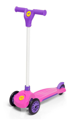 Imagen 1 de 3 de Monopatín de pie Calesita Trinet rosa para niños