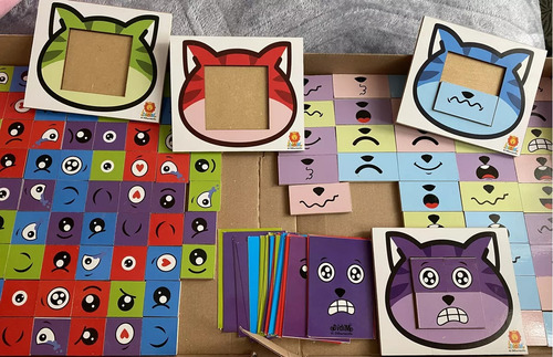 Juego Para Enseñanza De Las Emociones Con Tarjetas Divertido