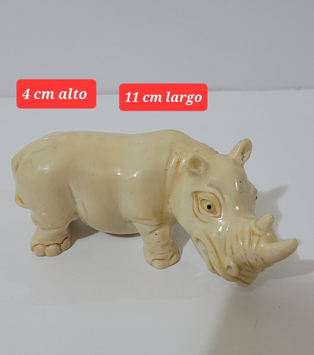 Rinoceronte Blanco De Marfilina Símbolo De Fuerza Feng Shui