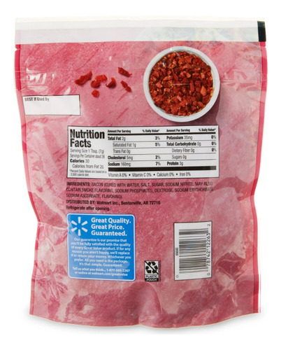 Great Value Tocino En Trocitos Para Ensaladas 9 Oz (255 G)