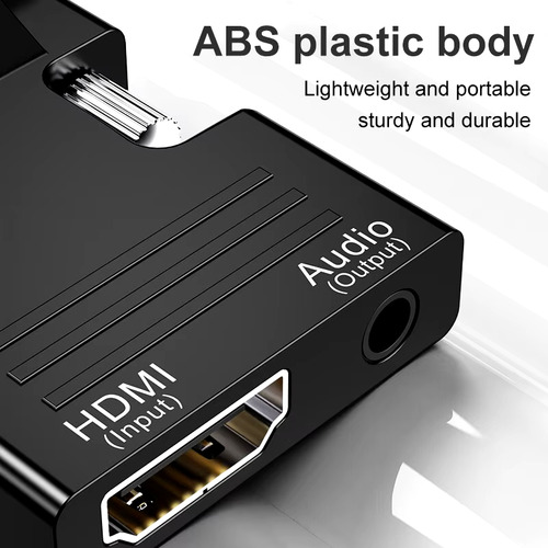 Adaptador Conversor Hdmi A Vga Audio 3.5mm