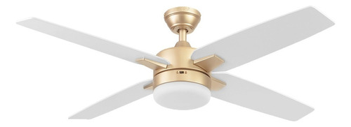 Ventilador De Techo C/luz Coolfan Feria Led 50'' Cntl Remoto Estructura Oro