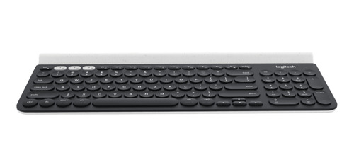 Teclado bluetooth Logitech K780 QWERTY español latinoamérica color negro y blanco
